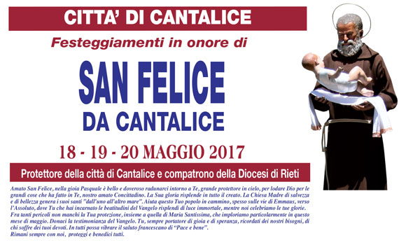 Festeggiamenti in onore di San Felice da Cantalice